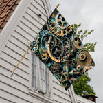 Steampunk Cogs And Gears Print House Flag