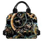Steampunk Cogs And Gears Print Insulated Lunch Bag