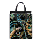Steampunk Cogs And Gears Print Insulated Lunch Tote