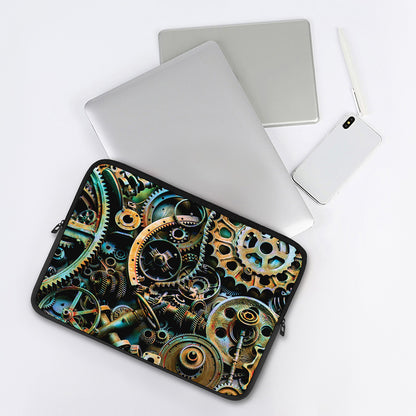 Steampunk Cogs And Gears Print Laptop Sleeve