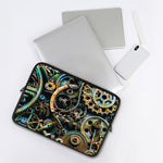 Steampunk Cogs And Gears Print Laptop Sleeve