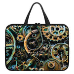 Steampunk Cogs And Gears Print Laptop Sleeve With Handle