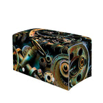Steampunk Cogs And Gears Print Leather Tissue Box Cover