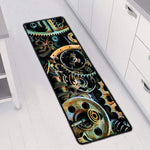 Steampunk Cogs And Gears Print Long Kitchen Mat