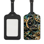 Steampunk Cogs And Gears Print Luggage Tag