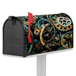 Steampunk Cogs And Gears Print Mailbox Cover