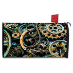 Steampunk Cogs And Gears Print Mailbox Cover