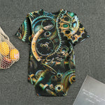 Steampunk Cogs And Gears Print Men's Bodysuit