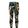 Steampunk Cogs And Gears Print Men's Leggings