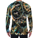 Steampunk Cogs And Gears Print Men's Long Sleeve T-Shirt