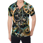 Steampunk Cogs And Gears Print Men's Shirt