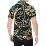 Steampunk Cogs And Gears Print Men's Shirt