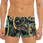 Steampunk Cogs And Gears Print Men's Short Boxer Briefs