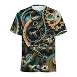 Steampunk Cogs And Gears Print Men's Sports T-Shirt