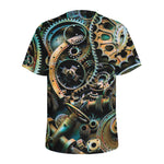 Steampunk Cogs And Gears Print Men's Sports T-Shirt
