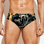 Steampunk Cogs And Gears Print Men's Swim Briefs
