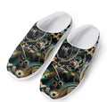 Steampunk Cogs And Gears Print Mesh Casual Shoes