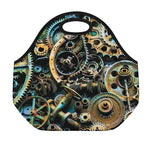 Steampunk Cogs And Gears Print Neoprene Lunch Bag
