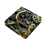Steampunk Cogs And Gears Print Outdoor Seat Cushion Cover