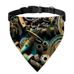 Steampunk Cogs And Gears Print Over The Collar Dog Bandana
