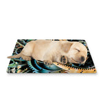 Steampunk Cogs And Gears Print Pet Cooling Mat Cover