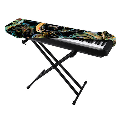 Steampunk Cogs And Gears Print Piano Keyboard Cover