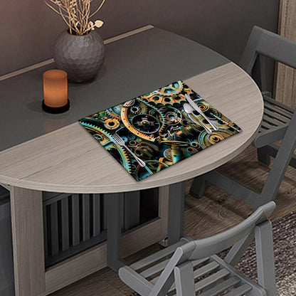 Steampunk Cogs And Gears Print Placemat