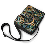 Steampunk Cogs And Gears Print Rectangular Crossbody Bag