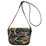 Steampunk Cogs And Gears Print Saddle Bag