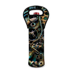 Steampunk Cogs And Gears Print Single Neoprene Wine Tote