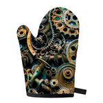 Steampunk Cogs And Gears Print Single Oven Mitt