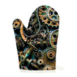 Steampunk Cogs And Gears Print Single Oven Mitt