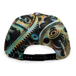 Steampunk Cogs And Gears Print Snapback Cap
