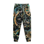 Steampunk Cogs And Gears Print Sweatpants