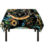 Steampunk Cogs And Gears Print Tablecloth