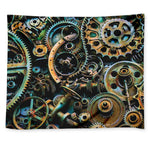 Steampunk Cogs And Gears Print Tapestry