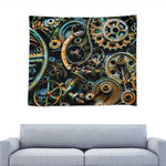 Steampunk Cogs And Gears Print Tapestry