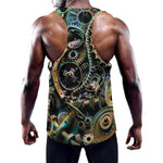 Steampunk Cogs And Gears Print Training Tank Top