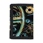 Steampunk Cogs And Gears Print Trifold Wallet