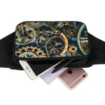 Steampunk Cogs And Gears Print Waist Bag
