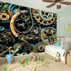 Steampunk Cogs And Gears Print Wall Sticker
