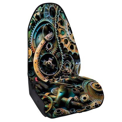 Steampunk Cogs And Gears Print Waterproof Car Seat Cover