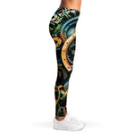 Steampunk Cogs And Gears Print Women's Leggings