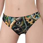 Steampunk Cogs And Gears Print Women's Panties