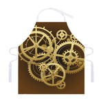 Steampunk Cogwheels Print Adjustable Apron