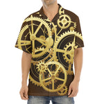 Steampunk Cogwheels Print Aloha Shirt