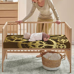 Steampunk Cogwheels Print Baby Crib Sheet