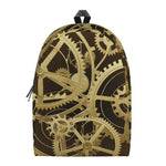 Steampunk Cogwheels Print Backpack