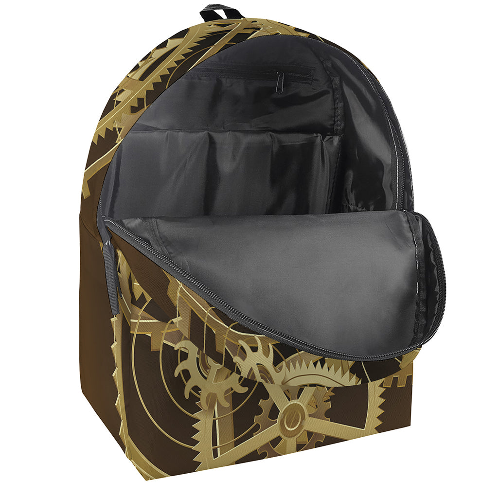 Steampunk Cogwheels Print Backpack