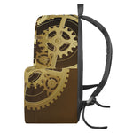 Steampunk Cogwheels Print Backpack